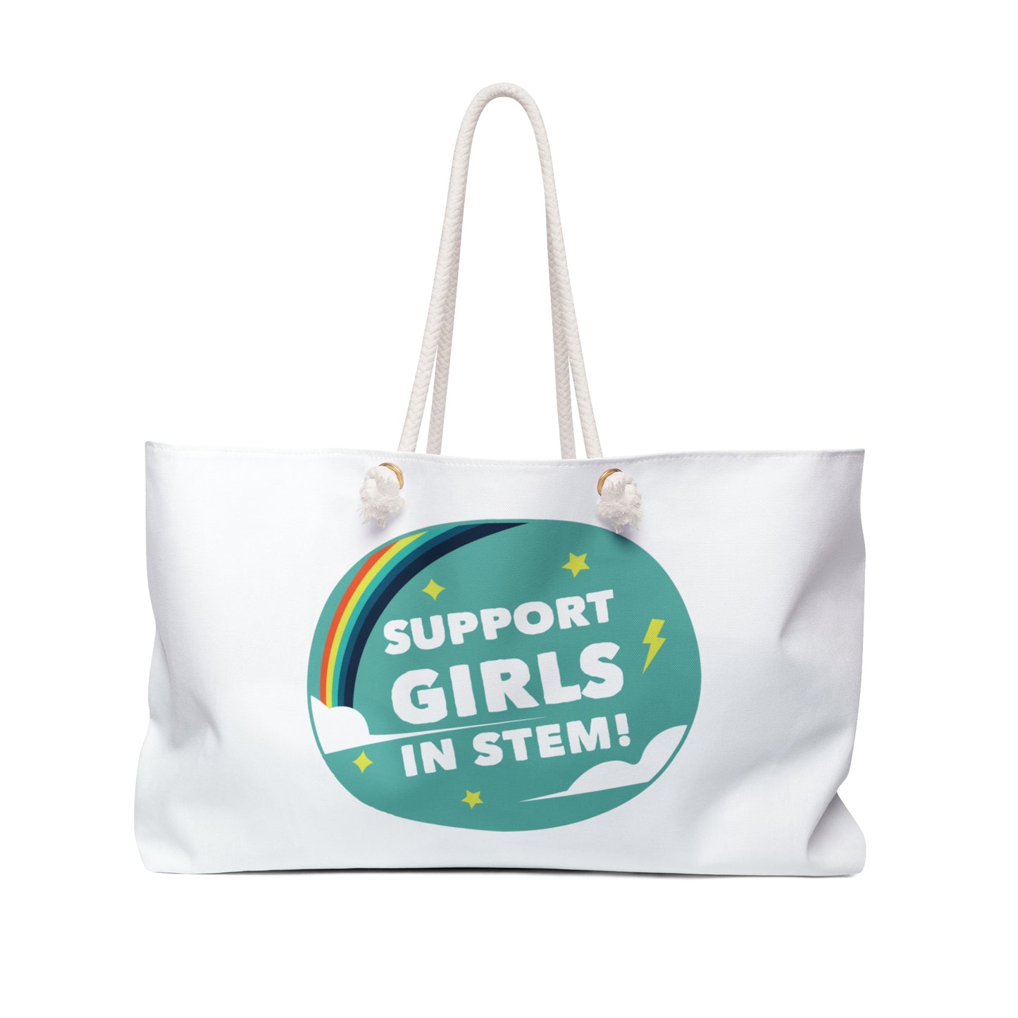 Support Girls in STEM Weekender Bag