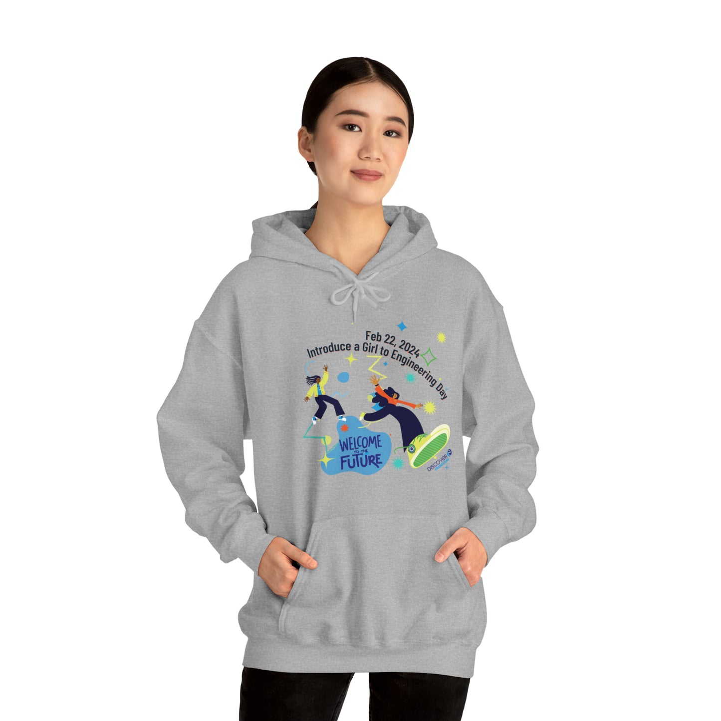 Introduce a Girl to Engineering 2024: Welcome to the Future Hoodie