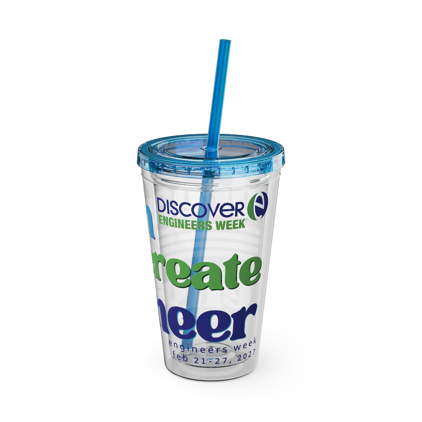 Engineers Week 2027 "Dream Create Engineer" 16oz Tumbler with Straw