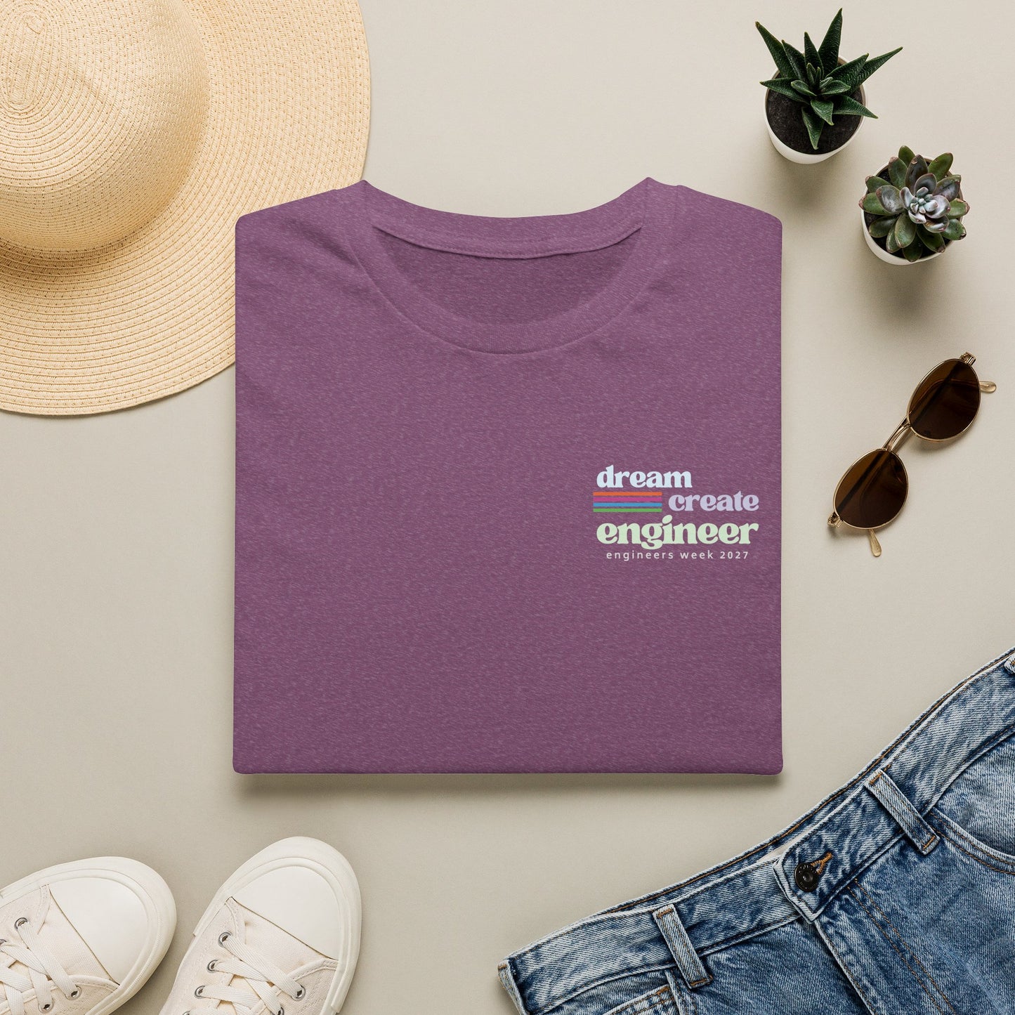 Engineers Week 2027 T-Shirt (crest) "Dream Create Engineer"