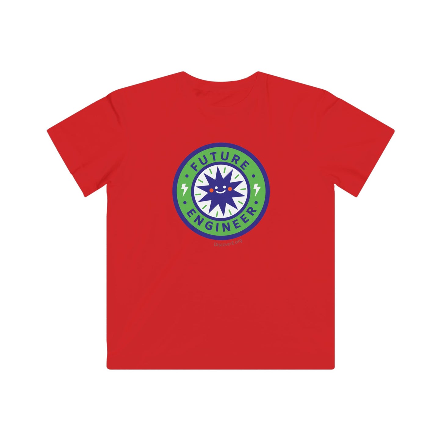 Kids Tee — "Future Engineer" Badge Graphic