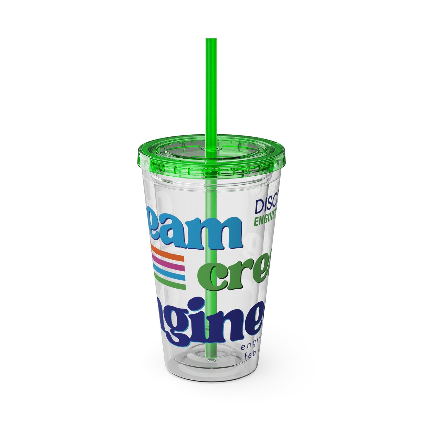 Engineers Week 2027 "Dream Create Engineer" 16oz Tumbler with Straw