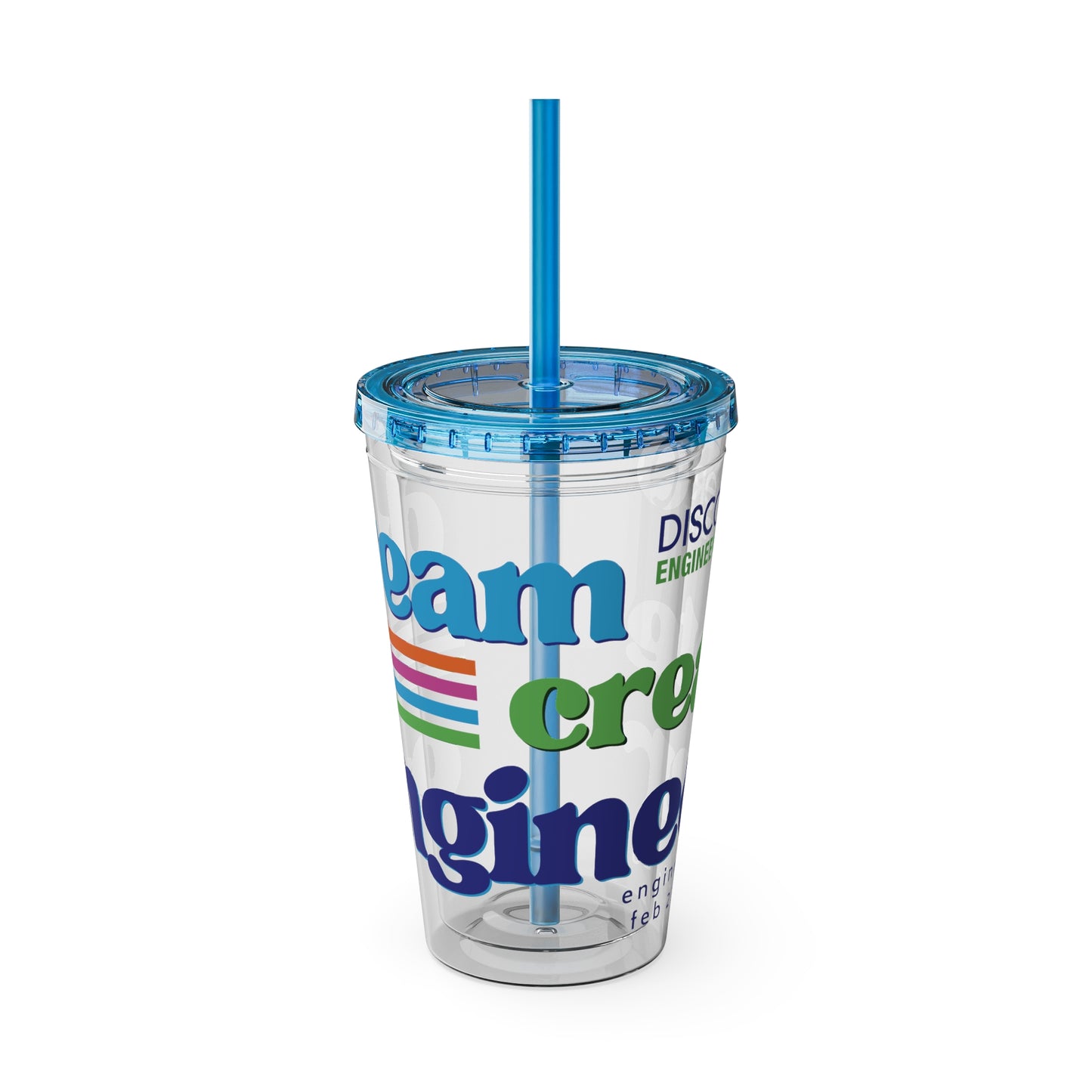 Engineers Week 2027 "Dream Create Engineer" 16oz Tumbler with Straw