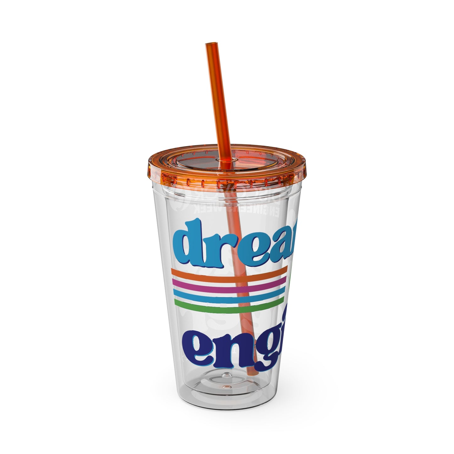 Engineers Week 2027 "Dream Create Engineer" 16oz Tumbler with Straw