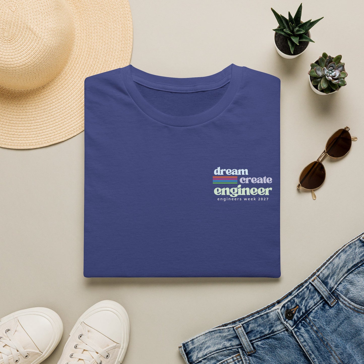 Engineers Week 2027 T-Shirt (crest) "Dream Create Engineer"