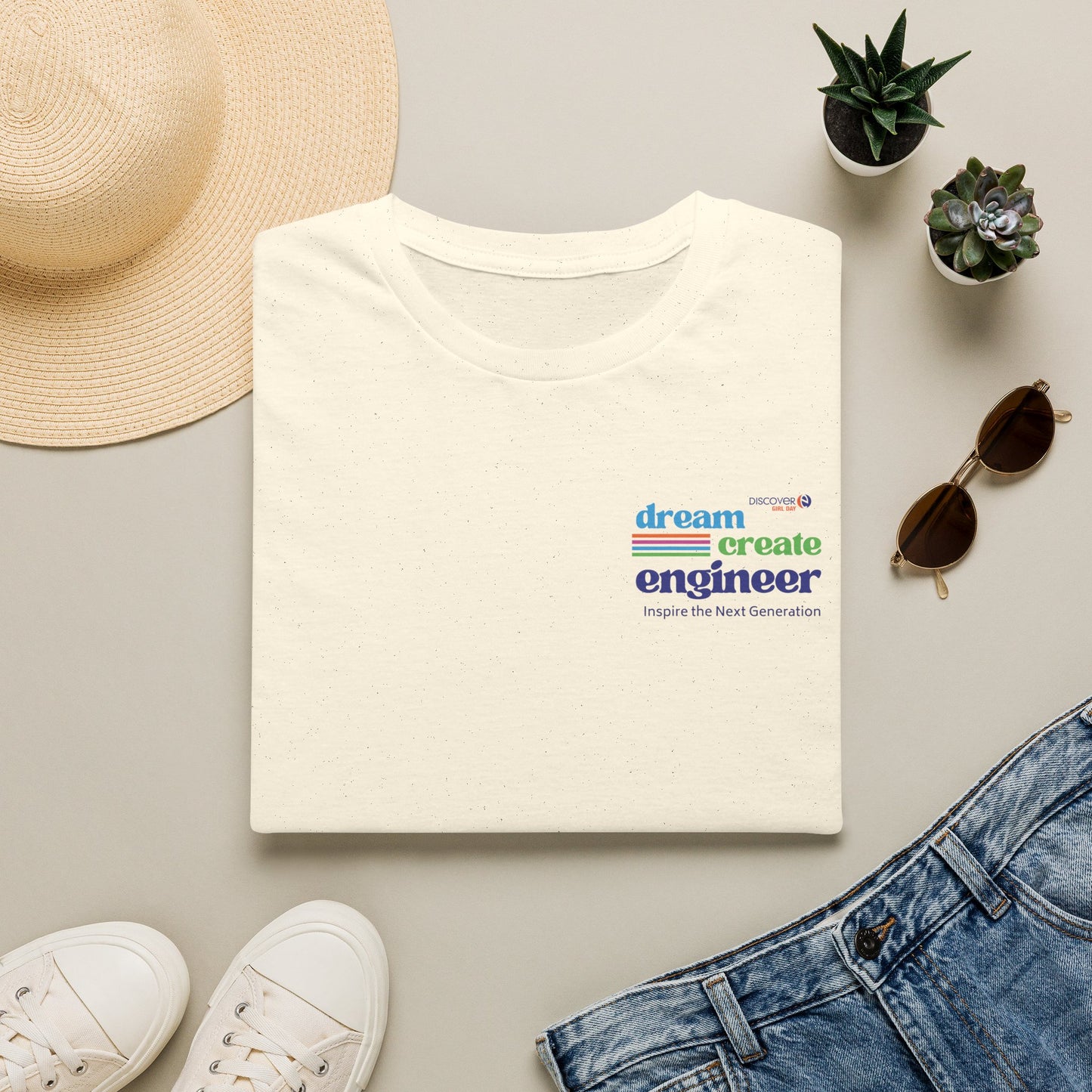 Girl Day 2027 (Crest) Dream Create Engineer T-Shirt — Inspire the Next Generation STEM Tee