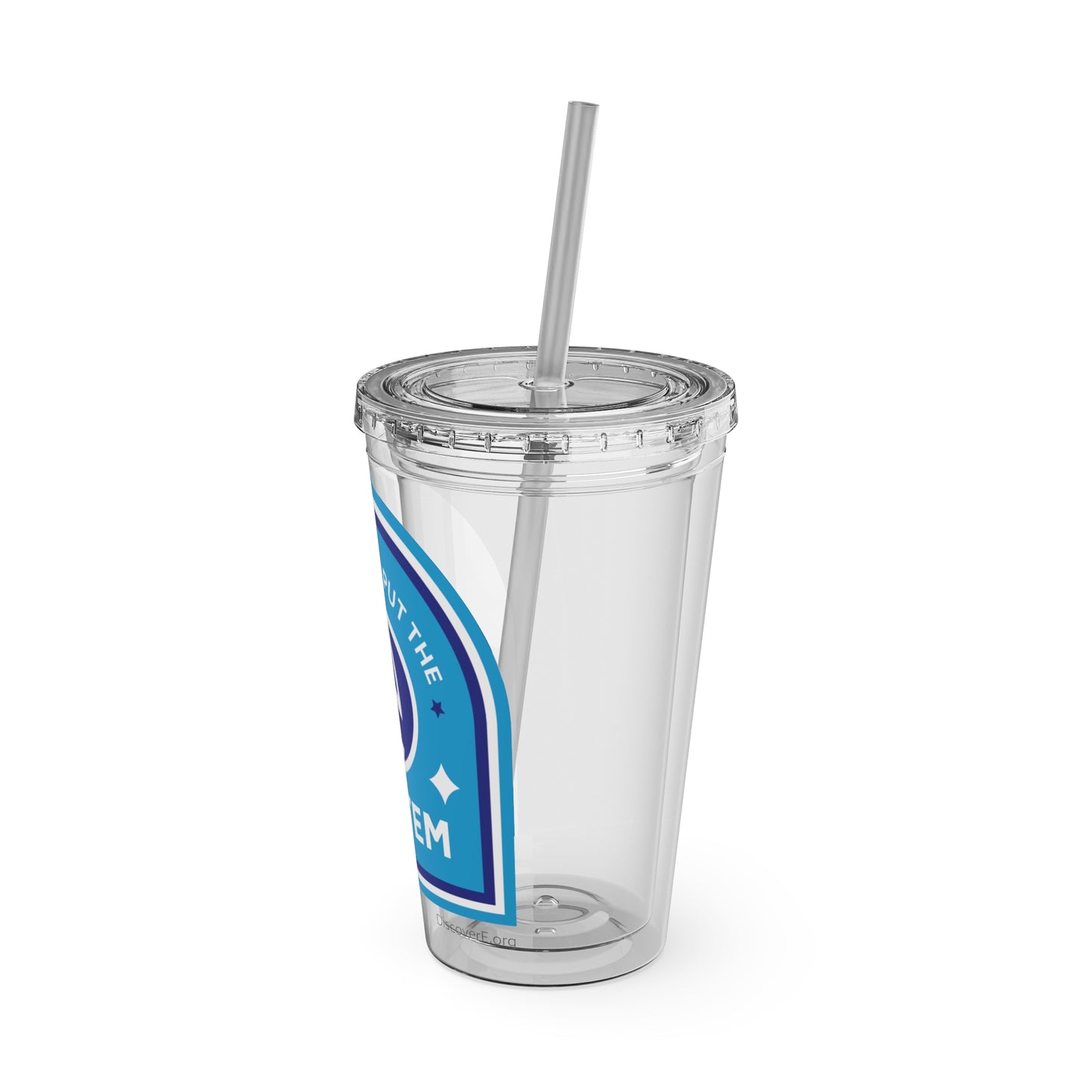 Drink Tumbler - Engineers Put the E in STEM - 16oz Sunsplash Tumbler with Straw