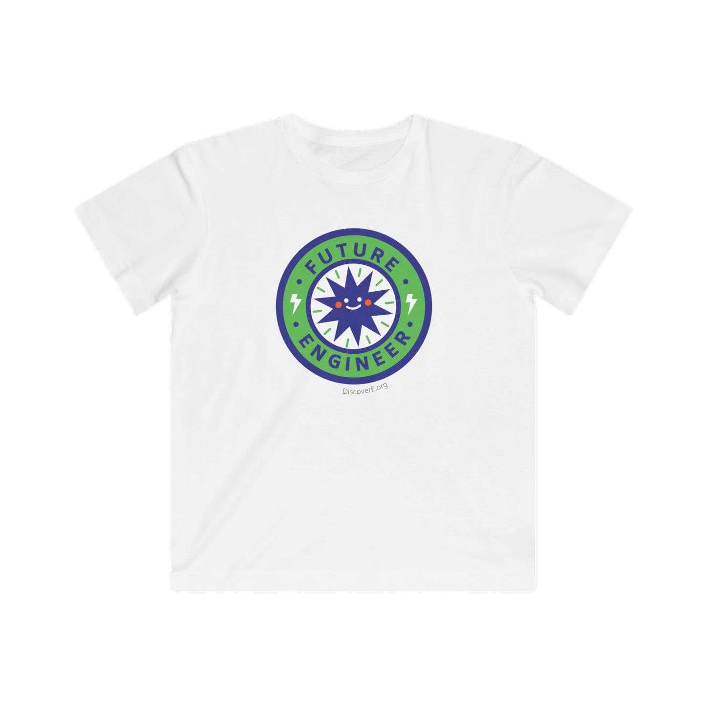 Kids Tee — "Future Engineer" Badge Graphic