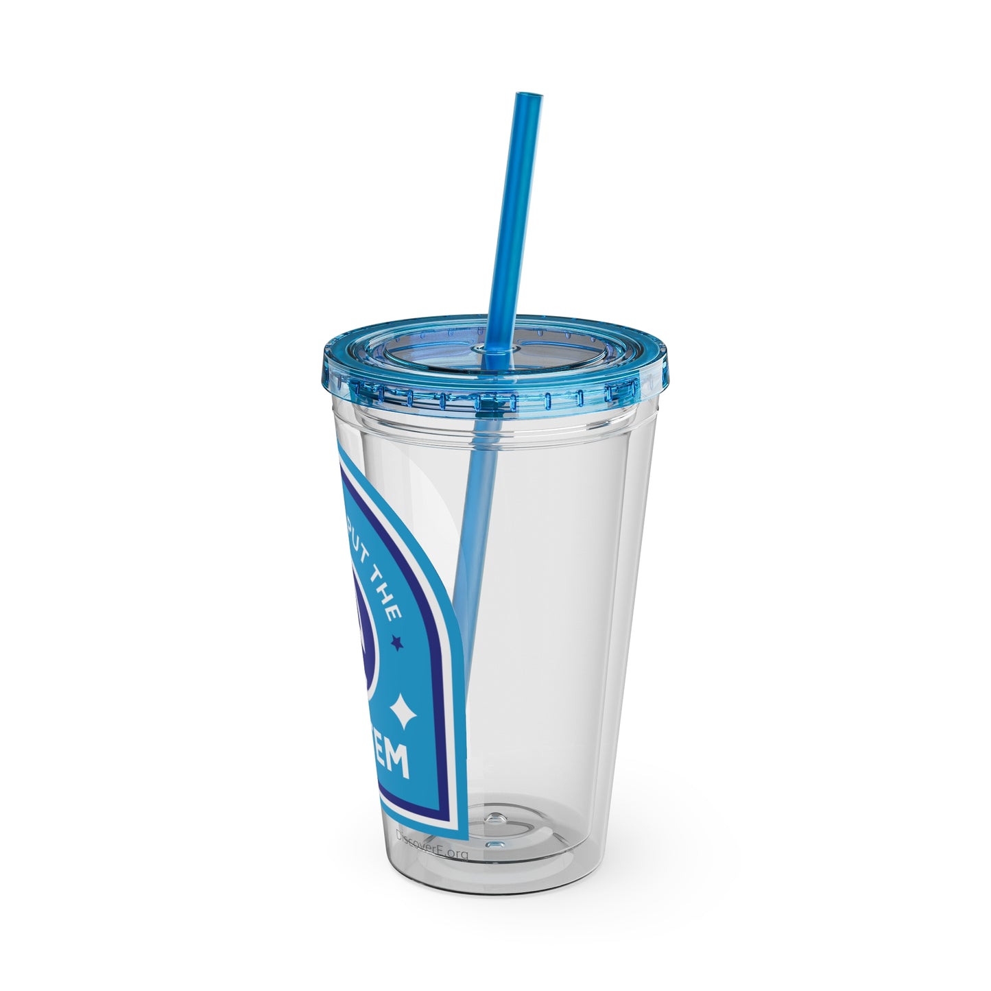 Drink Tumbler - Engineers Put the E in STEM - 16oz Sunsplash Tumbler with Straw