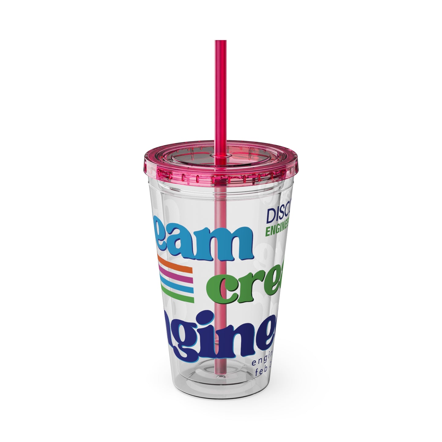 Engineers Week 2027 "Dream Create Engineer" 16oz Tumbler with Straw