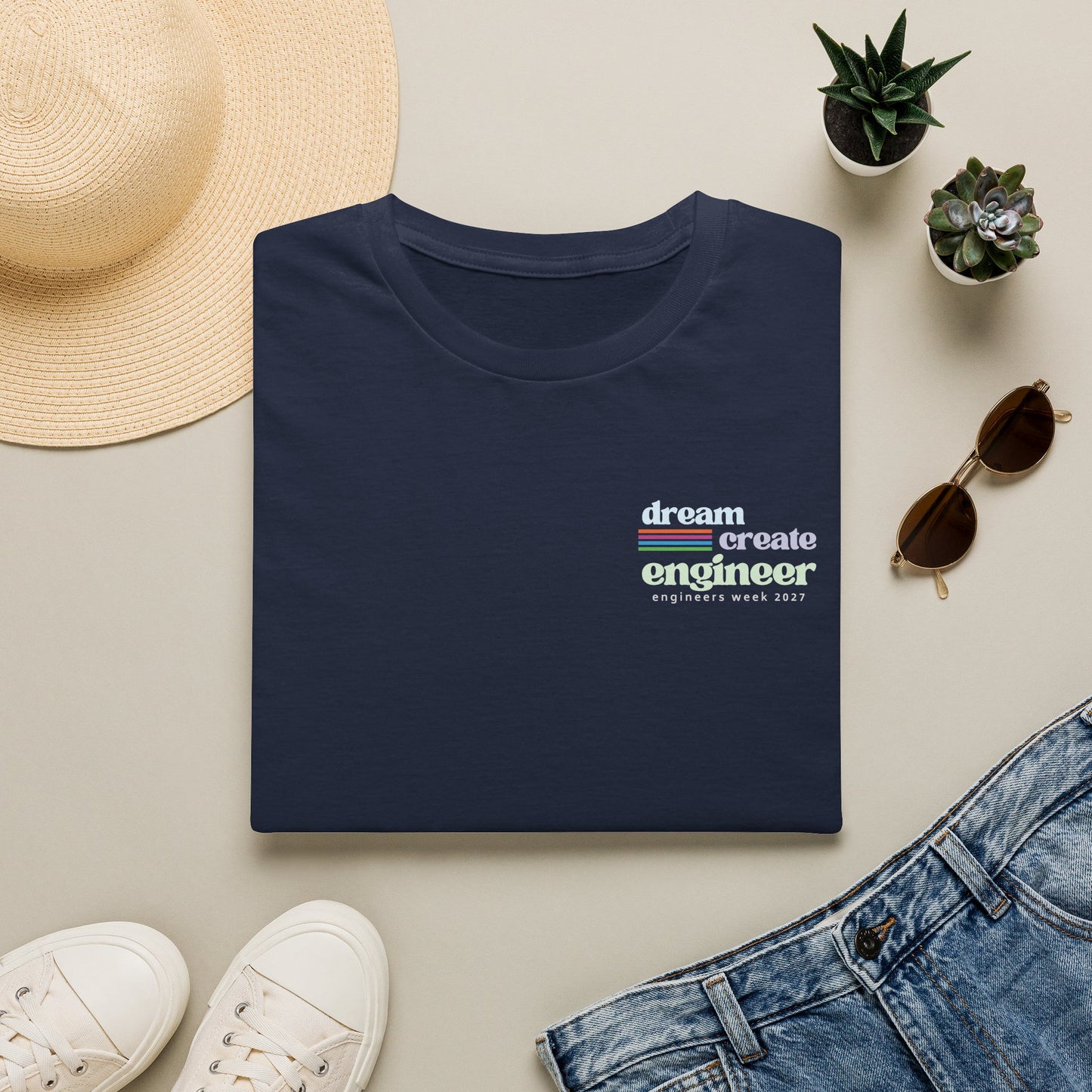 Engineers Week 2027 T-Shirt (crest) "Dream Create Engineer"