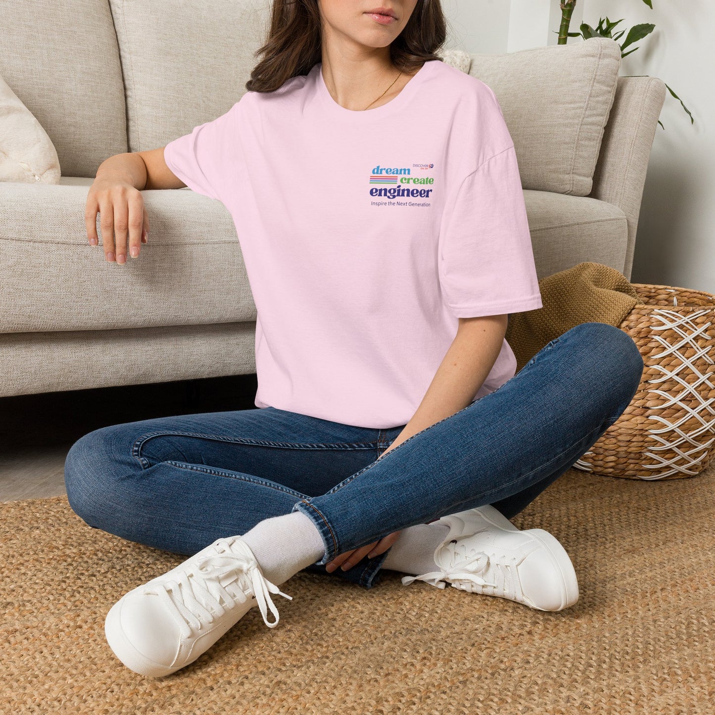 Girl Day 2027 (Crest) Dream Create Engineer T-Shirt — Inspire the Next Generation STEM Tee