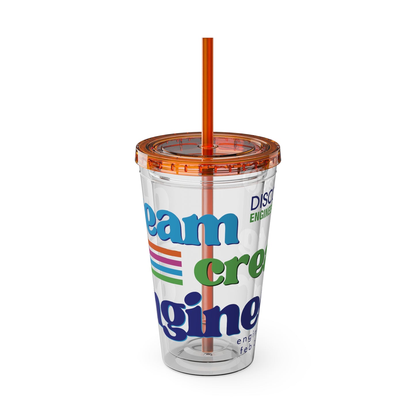Engineers Week 2027 "Dream Create Engineer" 16oz Tumbler with Straw