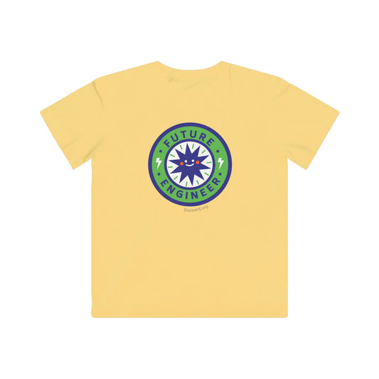 Kids Tee — "Future Engineer" Badge Graphic