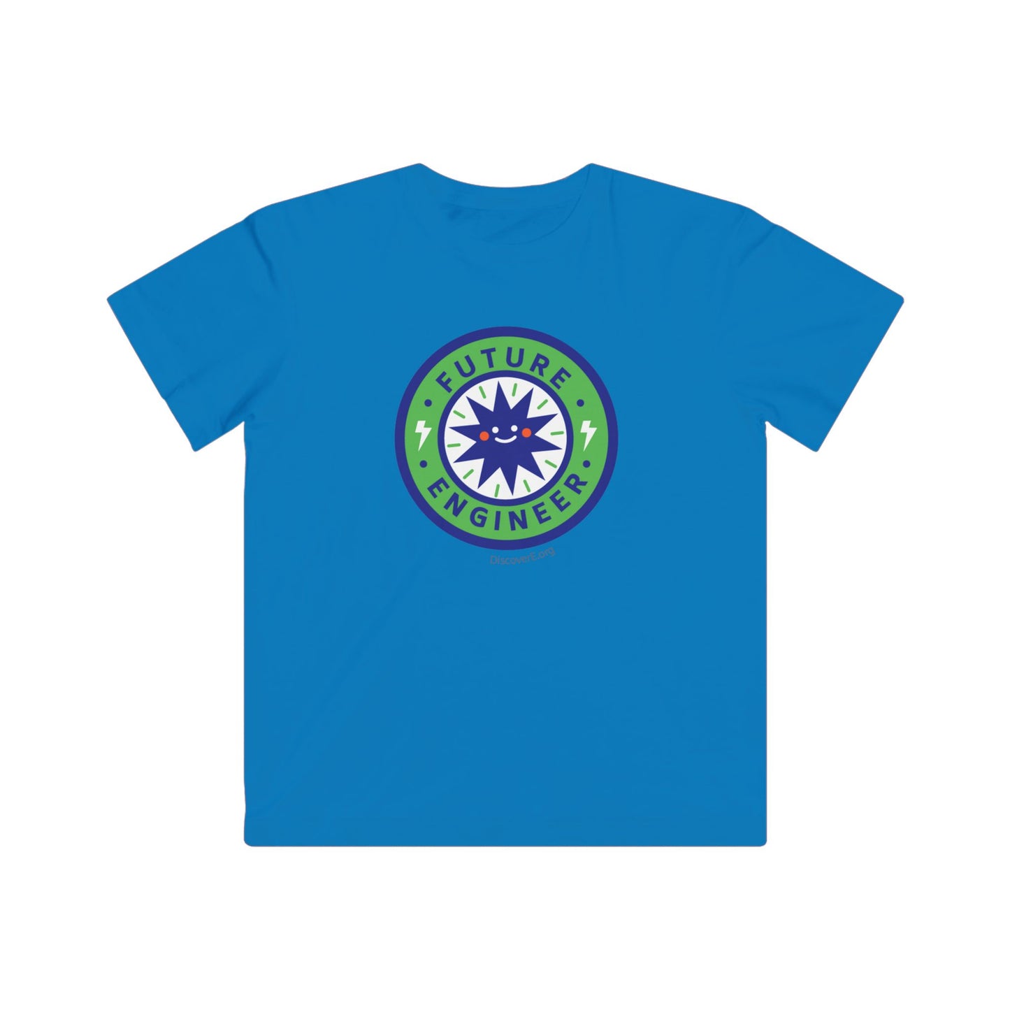 Kids Tee — "Future Engineer" Badge Graphic