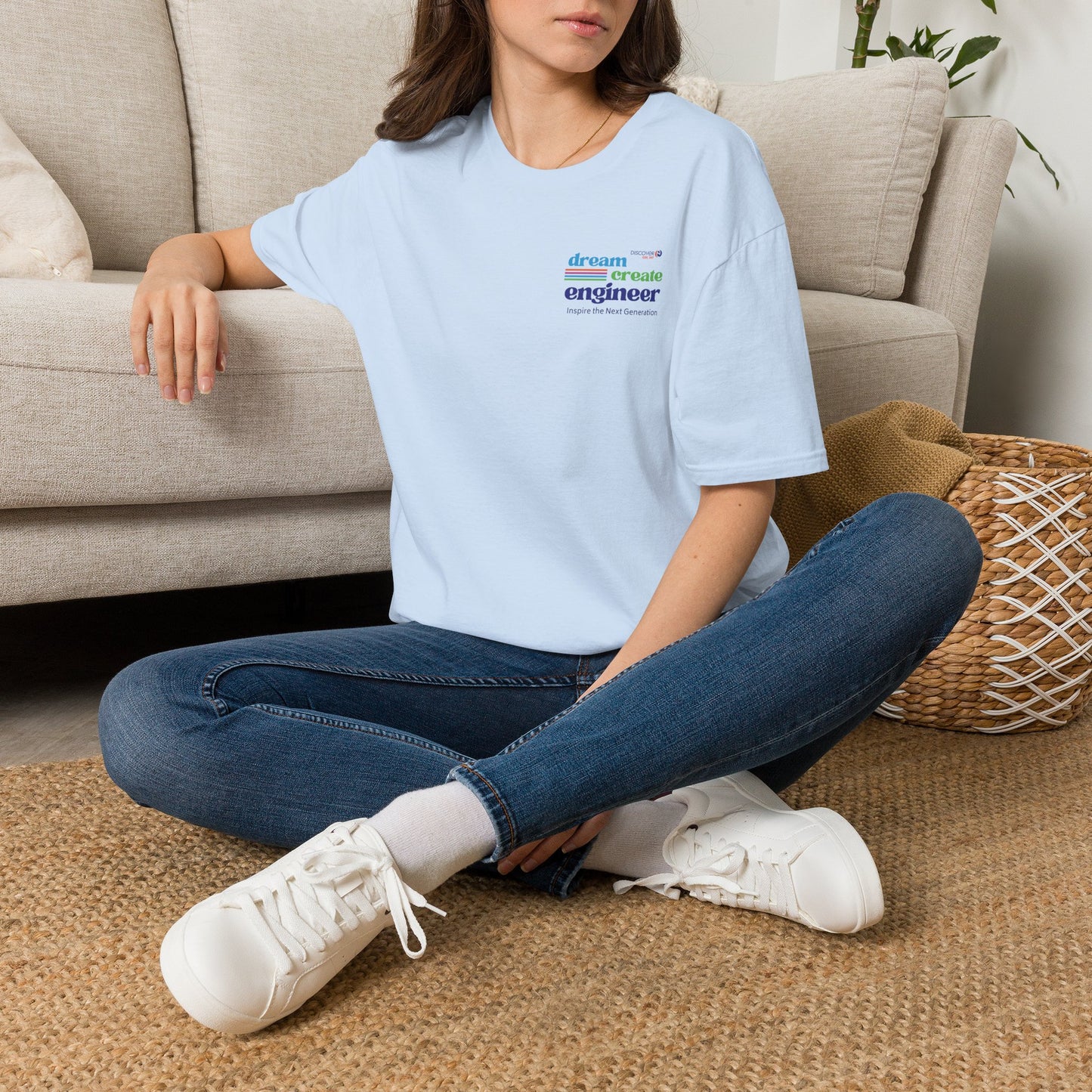 Girl Day 2027 (Crest) Dream Create Engineer T-Shirt — Inspire the Next Generation STEM Tee