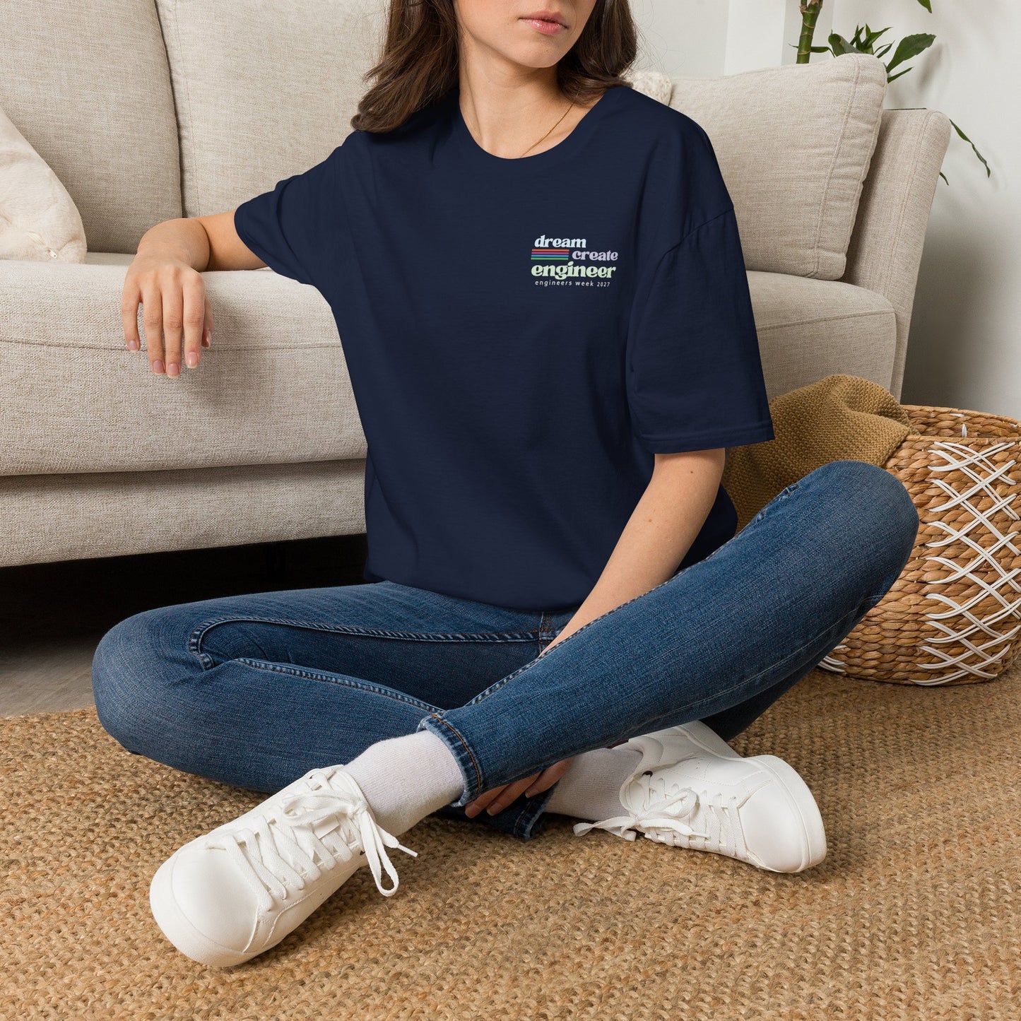 Engineers Week 2027 T-Shirt (crest) "Dream Create Engineer"