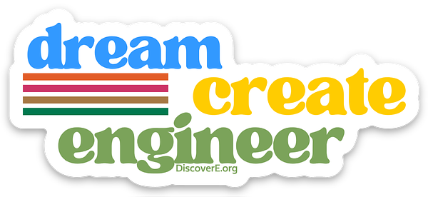dream create engineer 2027 Engineers Week Sticker  [Bulk Pack]