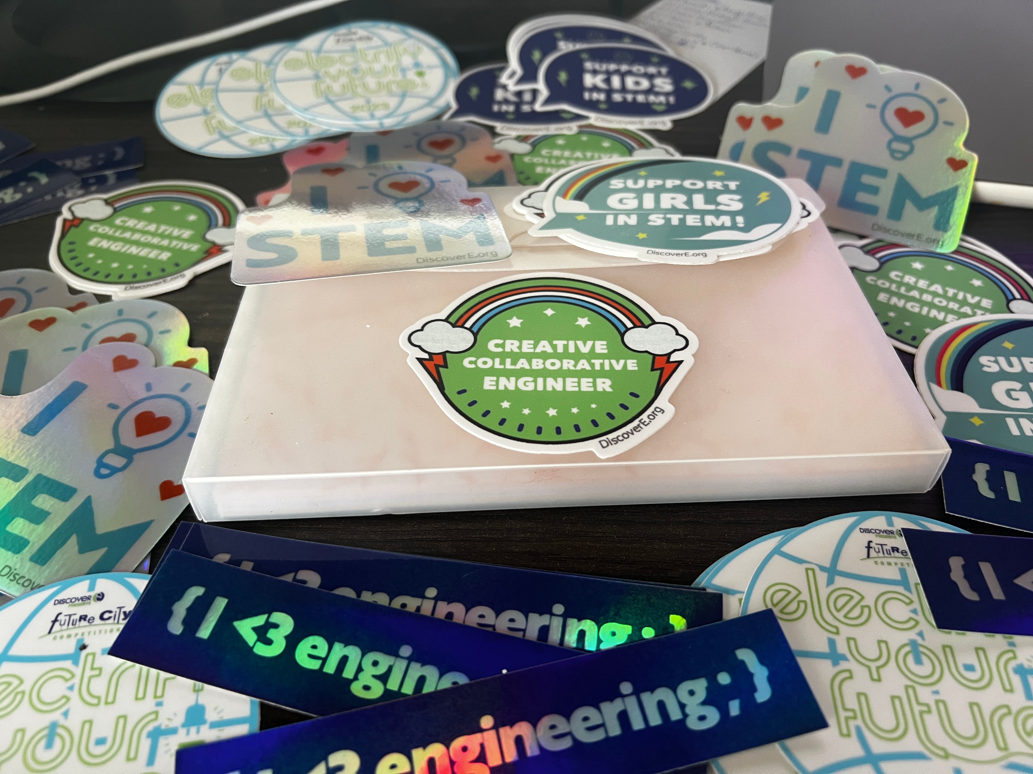 Creative Collaborative Engineer Sticker [Bulk Pack] – DiscoverE Store