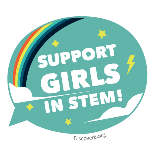 Support Girls in STEM Sticker [Bulk Pack]