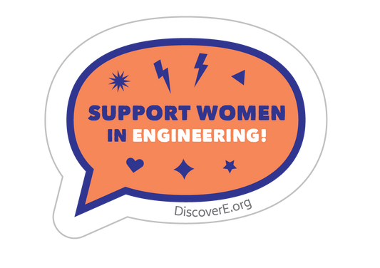 Support Women in Engineering Sticker [Bulk Pack]